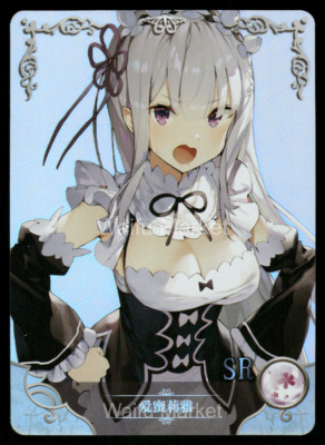 Emilia Re:Zero Waifu Anime Karte Goddess Story CCG