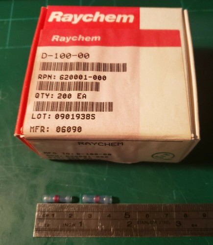 Raychem D-100-00 Terminal Butt Splices Qty 200 Brand New Inventory (OSSHED) - Afbeelding 1 van 5