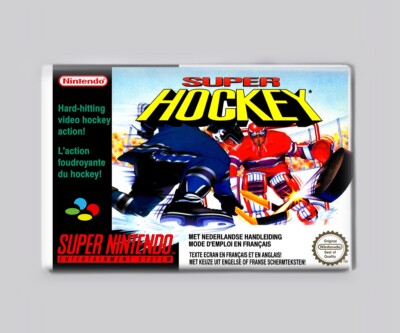 SUPER ICE HOCKEY  / SNES - 2''x3'' FRIDGE MAGNET (super nintendo