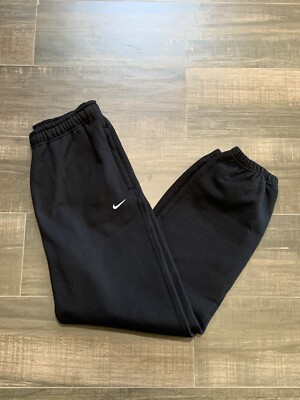 NEW Nike Womens Small Solo Swoosh Fleece Pants - Black (CW5565-010
