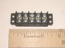PHILMORE 13-1405 5 POLE 30A DUAL ROW TERMINAL BLOCK BARRIER STRIP 