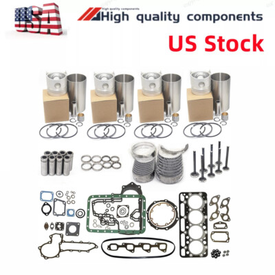 Overhaul Rebuild Kit For Kubota V2003 V2003T V2003-T-E2B V2003-M-DI  EngineV US