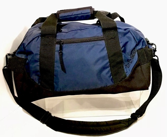 LL Bean Duffel bag Travel w/Shoulder Strap Gym 💪 Navy Blue 19”x9”x9