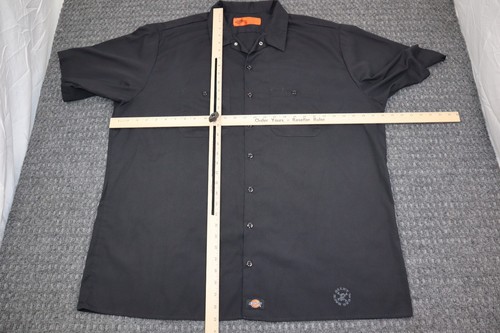 Dickies Back Alley Wear Liquid Blue Work Shirt Men's Size 3XL Black Grim Reaper - Picture 9 of 14