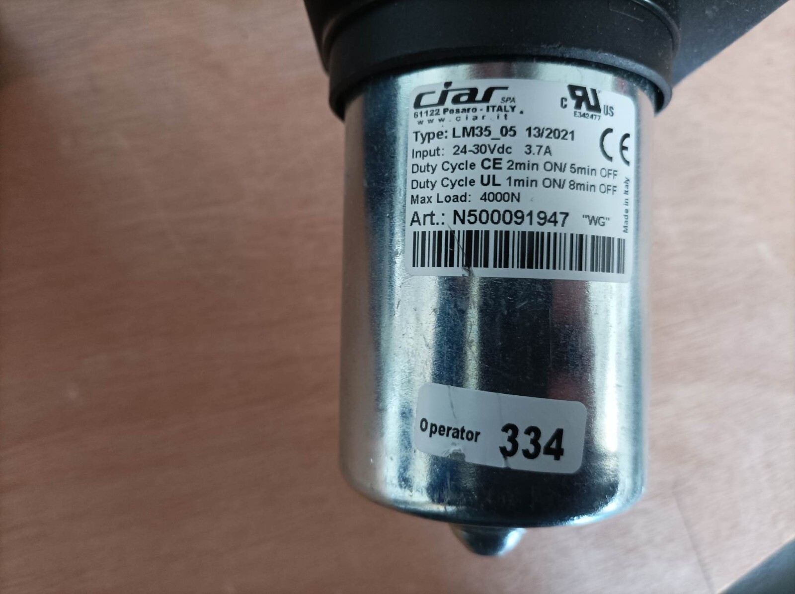 Panne de fauteuil ? Réparez avec le moteur CIAR LM 35_05 N500091947 électrique