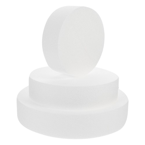 3 Pcs Fake Cake Dummies Faux Wedding Cake Tiers Round Cake Dummy - Picture 8 of 12