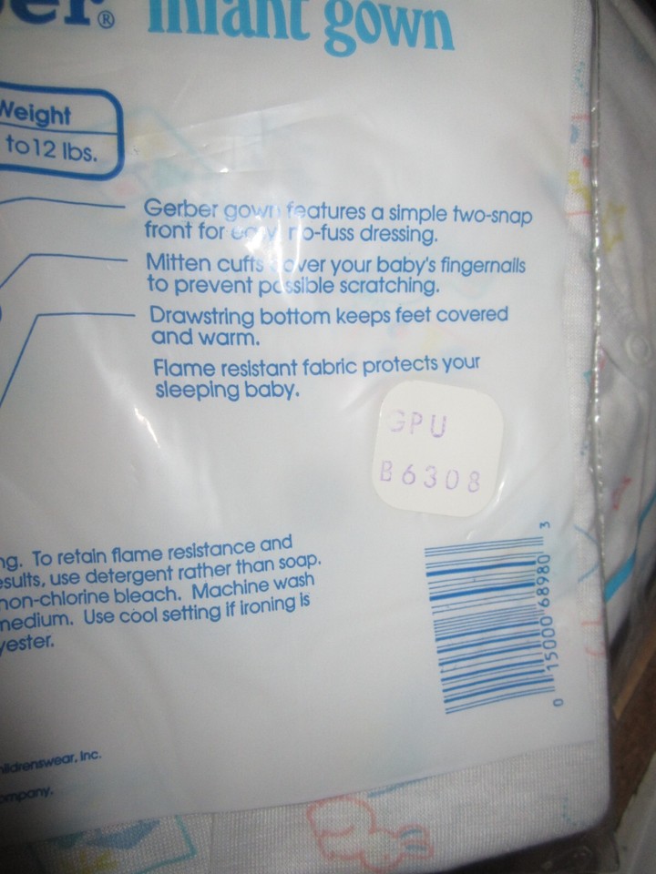 3 Vintage 1990's Gerber infant newborn Up to 12lbs in weight gown's eBay