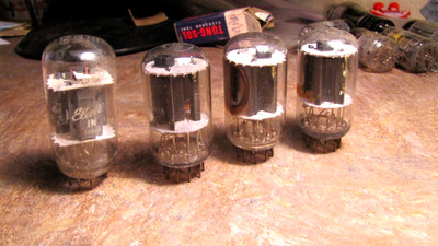 Lot 4 GE RCA 6GF7A/ 6GF7 Vacuum Electron Tube Amp Radio Ham Tested Good+++