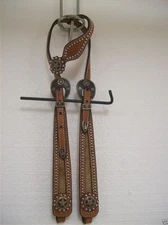 stunning CIRCLE Y ONE EAR STERLING SILVER SHOW HEADSTALL, NEW,  REINING COWHORSE