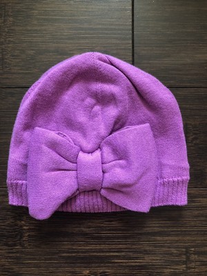 purple baby hat
