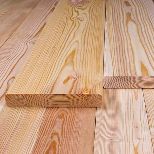 Glattkantbretter 21 x 120 mm Sibirische Lärche Profilholz (Länge 2.0m) 7-er Pack