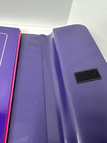 Vintage 90s Trapper Keeper Binder With 2 Folders Rainbow Leopard Cheetah - Picture 6 of 11