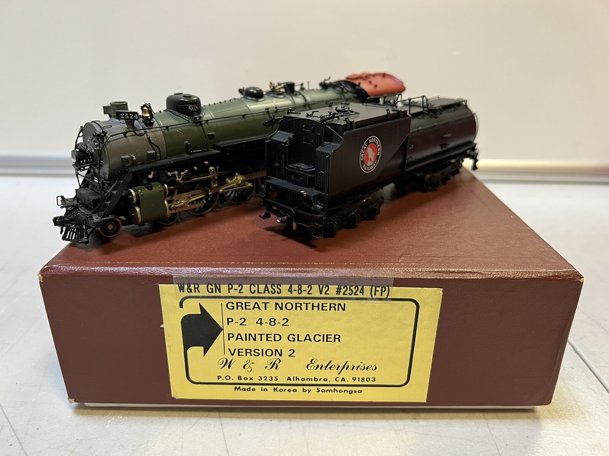W R Enterprises HO Brass GN Great Northern P-2 4-8-2 V2 #2524 *ROB