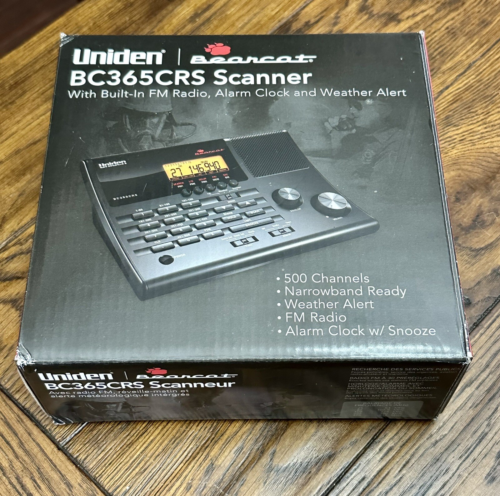 Uniden BC365CRS 500 Channel Alarm Clock Radio Scanner for sale online ...