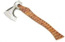 Medieval Warrior Battle Ready High Carbon Steel 18" Tomahawk Viking Axe w/ case
