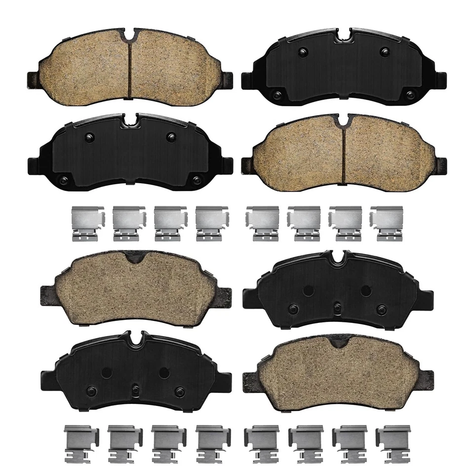 Pastillas de freno delanteras traseras de cerámica 4 piezas para Ford Transit-150 Transit-250 Transit-350 Foto 4 de 4