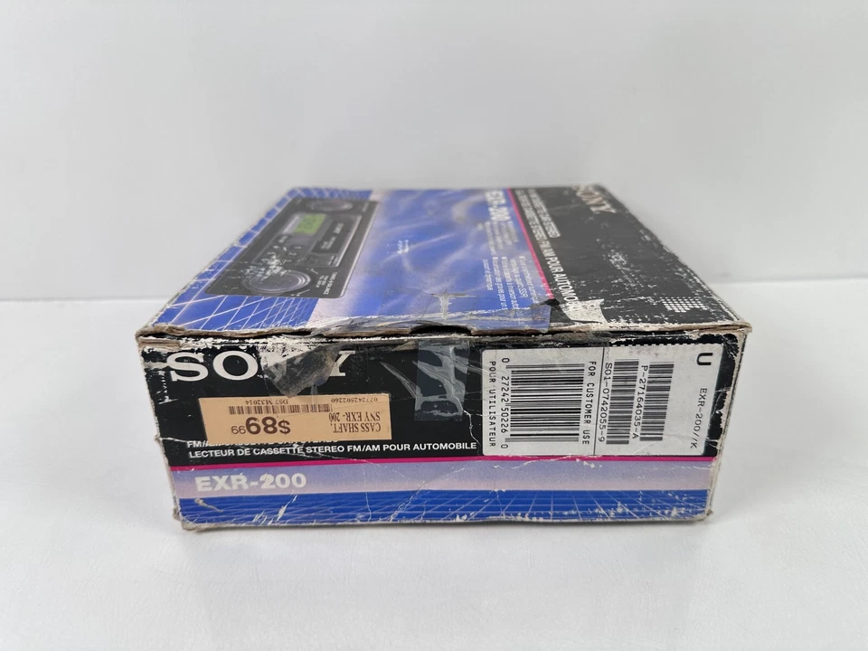 (NEW) Vintage Sony EXR-200 FM/AM Cassette Car Stereo - Image 3 of 4