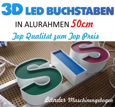 3D LED Buchstaben, Leuchtbuchstaben, LG- LED's, 50cm, Lichtwerbung TOP NEU