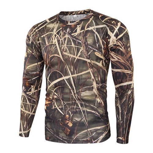#Casual ESDY Mens Combat T-shirt Long Sleeve Camouflage Army Tactical MilitaryA+ - Picture 25 of 46