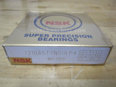 NSK Precision Angular Contact Bearing 7210A5TYNSULP4