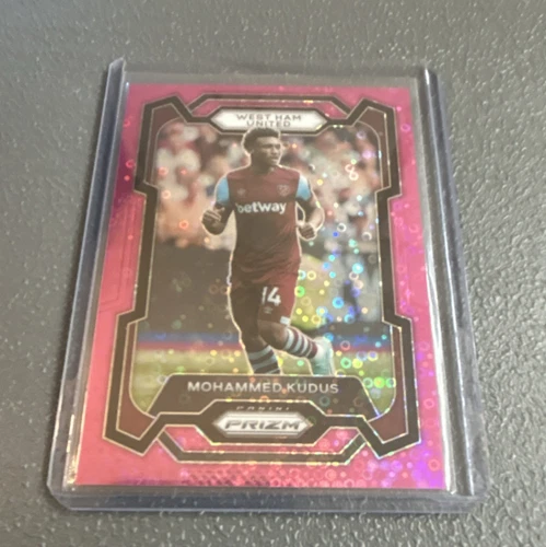 Panini Prizm Premier League Mohammed Kudus #214 Pink Prizm #d 005/149 West Ham