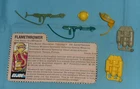 GI G.I. Joe gijoe BLOWTORCH WEAPONS PARTS + FILE CARD LOT helmet backpack mask +