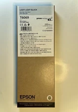 EPSON  LIGHT LIGHT BLACK 220ml K3 INK STYLUS PRO 4800 4880 9/20/2025 (T6069)