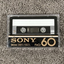Sony 60 FeCr Position Type III Cassette Used Japan