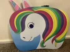 Unicorn Lap Desk with Pillow for Girls and Kids Portable Lap Desk