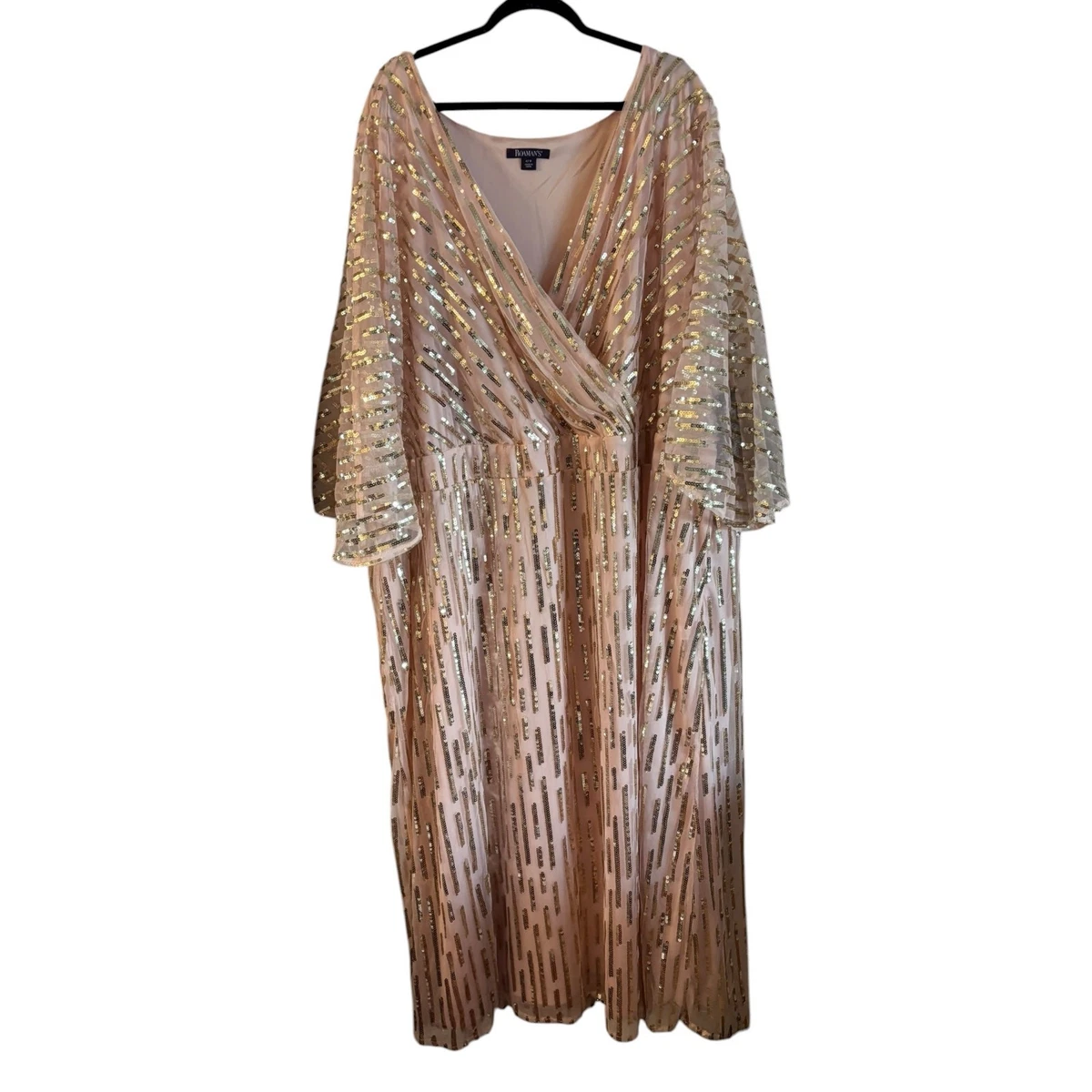 gold formal dresses with sleeves Champagne Pleated Sleeves A-line Formal Dress