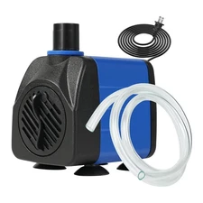 Small Fountain Pump, 160 GPH Mini Submersible Water Pump with 3.3 ft Tubing, ...