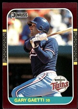 Gary Gaetti 1987 Donruss Opening Day #219 Twins MLB READ FREE SHIP AutographDen
