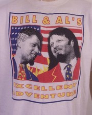 vintage 90s Bill Clinton Al Gore T-Shirt Bill & Ted's Excellent Adventure XL
