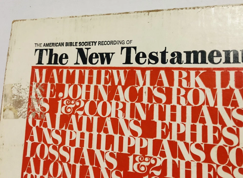 The New Testament Read By Bud Collyer American Bible Society 10” Vinyl Records - Image 3 of 4