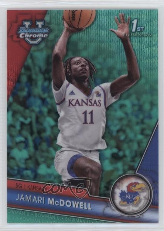 2023-24 Bowman U Chrome Aqua Wave Refractor 102/299 Jamari McDowell #40 0xk0