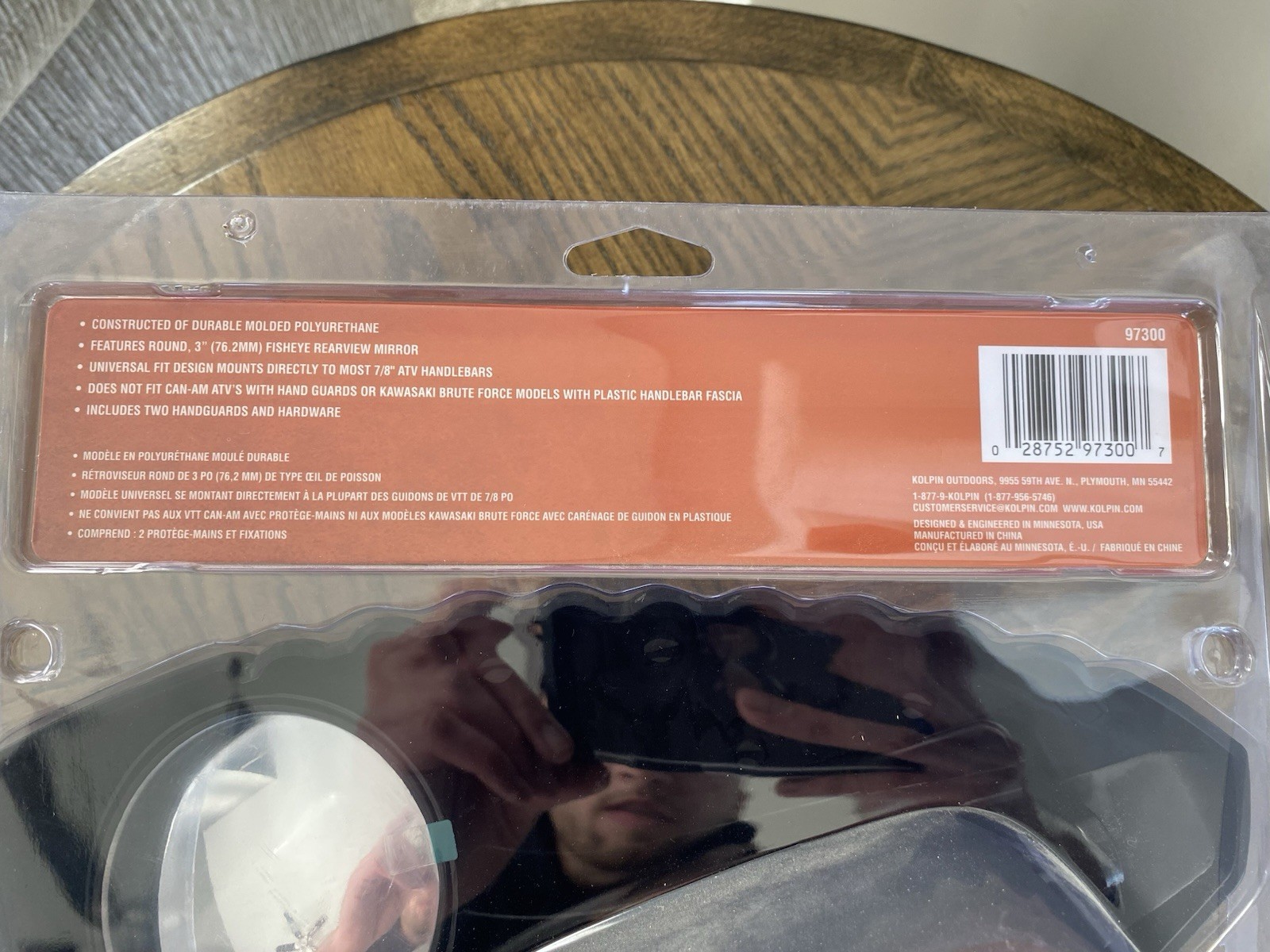 Kolpin Outdoors ATV Handguards W/ Rearview Mirrors NIB