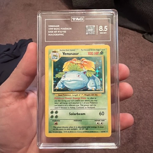 Venusaur # 15 TAG 8.5/ Easy PSA 9 1999 Pokemon Base Set Holo