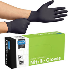 Black Nitrile Disposable Gloves for Medical, Cooking, and Cleaning Use