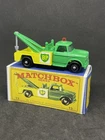 Lesney Matchbox 13 Custom Reverse Color BP Wreck Truck Restored With Repro Box.