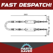 Handbrake Cable fits FORD TRANSIT 2.0 Centre 91 to 00 Hand Brake Parking Bosch