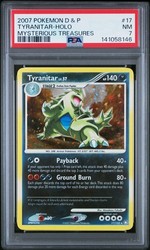 Tyranitar 17/123 Mysterious Treasures Holo Rare