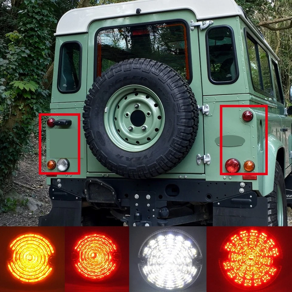 Juego completo de 10 intermitentes faros antiniebla luz para Land Rover Defender 90 110 Foto 3 de 4