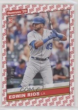 2020 Panini Donruss Retro 1986 One Hundred 42/100 Edwin Rios #249 Rookie RC 4l3