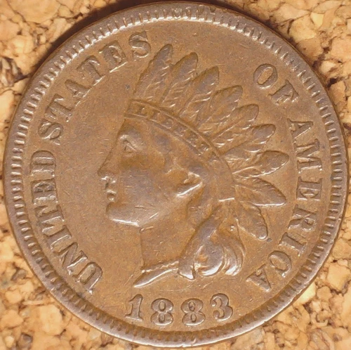 1883 Indian Head Cent - HIGHER GRADE VF+++, EXACTLY AS SHOWN  (M682)