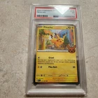 Pikachu Trick Or Trade #018 2024 Pokemon Halloween Stamp Cosmo Holo - PSA 1 Poor