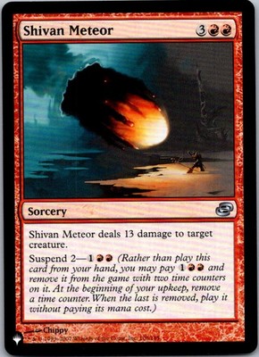 Shivan Meteor The List Reprints NM Normal