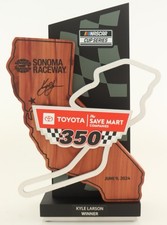 Kyle Larson 2024 Sonoma NASCAR Signed Team Trophy