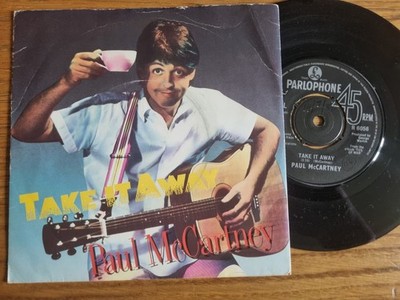 Paul McCartney   Take It Away 1982 Parlophone   R 6056 7  Pop Rock