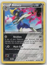 Pokemon Card Bisharp Holo Rare XY - Steam Siege 64/114