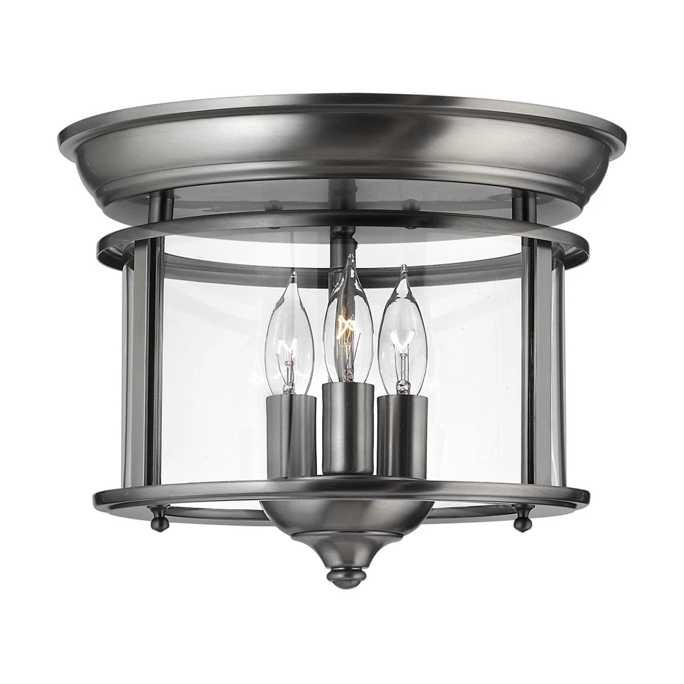 Elegante Deckenleuchte Metall Glas Ø29cm AVELINE Deckenlampe Flur Wohnzimmer - Bild 1 von 1